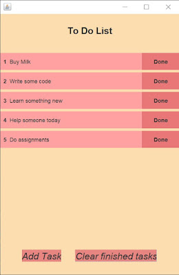 Todo List App project in Java