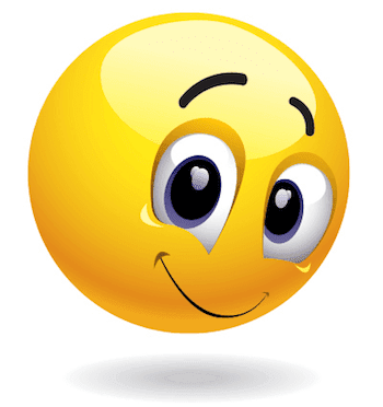 Shy smiley