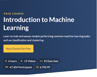 best course to learn machine learning in datacamp