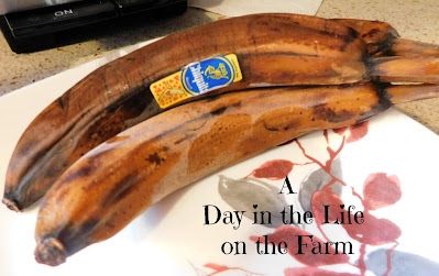 over ripe bananas